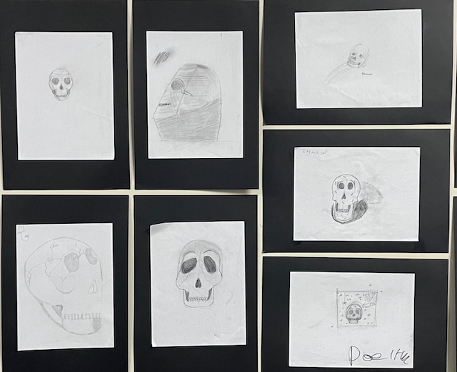 QRT 1 Skull Drawing