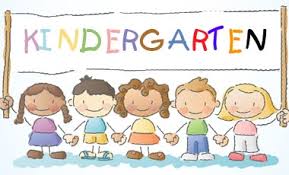 kids holding kindergarten photosign 