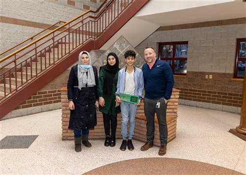 Photo of March Stairclimber Yousef Alhamoud and family.