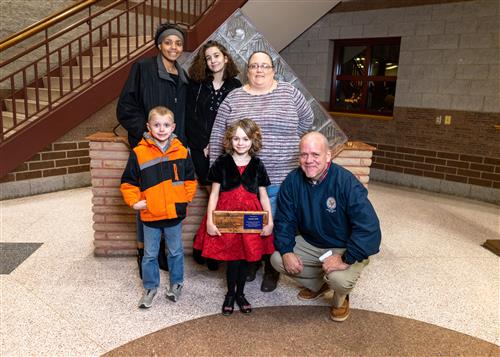 Photo of Sophia Tabb and family